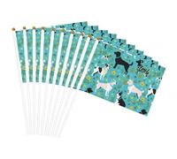 Drapeau à main polyvalent imprimé chèvre - Pour fêtes, défilés, décorations de vacances