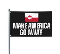 Drapeau à message audacieux - 3 x 5 pieds « Faites disparaître l'Amérique avec le Canada » Déclaration à vendre