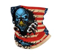 Drapeau À Tête De Mort des États-Unis Et De Sainte-Lucie Unisexe Cache Cou Douce Foulard Anti-Solaire Tour De Cou pour Pêche Moto Voyage Yoga