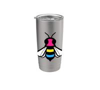 Drapeau abeille panexuelle Gobelet isotherme en acier inoxydable double paroi