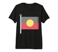 Drapeau aborigène Australie Drapeau Australien Aborigine Soleil T-Shirt Haut de Gamme