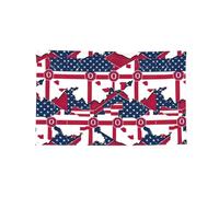 Drapeau abstrait de l'État de l'Ohio Carte 04 - Bannière imprimée - Décoration d'intérieur - Fête d'anniversaire - Cour - Décoration extérieure - Drapeau multi-tailles
