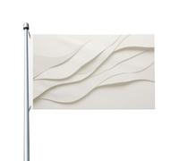 Drapeau abstrait de luxe vintage en papier blanc texturé pour maison, cour, maison, bannière de vœux avec œillets, décoration d'intérieur ou d'extérieur