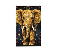 Drapeau abstrait éléphant 9,6 x 1,5 m double face vertical drapeau de jardin saisonnier bannière de vacances avec œillets en laiton toile de fond photo drapeau de cour pour extérieur intérieur