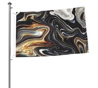 Drapeau abstrait marbré texturé imprimé pour jardin, festival, maison, extérieur, décoration de Pâques 61 x 91 cm