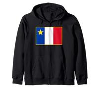 Drapeau acadien des Acadiens Sweat à Capuche