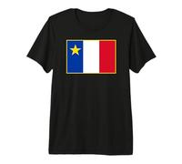 Drapeau acadien des Acadiens T-Shirt Haut de Gamme