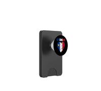 Drapeau acadien en forme de cœur gribouillé - Fiers patrimoine acadien français PopSockets PopWallet pour MagSafe