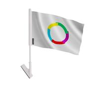 Drapeau adhésif Organisation internationale de la francophonie en Polyester 1 pièce
