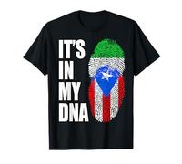 Drapeau ADN Vintage Sierra Leone et Porto Rico T-Shirt