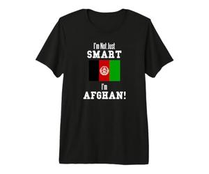 Drapeau Afghan I'm Not Just Smart Afghanistan T-Shirt Haut de Gamme