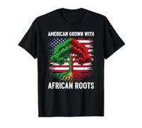 Drapeau Africain cultivé américain Mois de l'histoire des Noirs T-Shirt