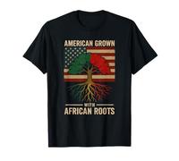 Drapeau Africain cultivé américain Mois de l'histoire des Noirs T-Shirt