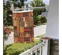 Drapeau africain en tissu patchwork 61 x 91 cm pour extérieur et intérieur, printemps, été, automne, hiver, drapeaux de jardin avec œillets verticaux, double face, drapeaux de vacances pour