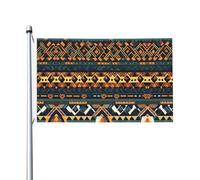 Drapeau africain tribal ethnique imprimé pour l'extérieur (91,4 x 152,4 cm) - Idéal pour le jardin, la cour et les décorations de vacances