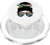 Drapeau Afrique du Sud Afrique du Sud Femme fière PopSockets PopGrip pour MagSafe