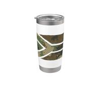 Drapeau Afrique du Sud - Motif camouflage africain safari Gobelet isotherme en acier inoxydable double paroi