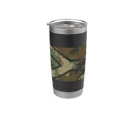 Drapeau Afrique du Sud - Motif camouflage africain safari Gobelet isotherme en acier inoxydable double paroi