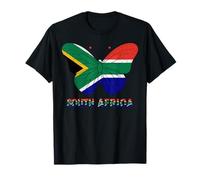 Drapeau Afrique du Sud Papillon, Art Patriotique Graphique T-Shirt