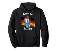 Drapeau Afrique Reine d'Allemagne Noir Sweat à Capuche