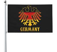 Drapeau Aigle Armoiries Allemandes 3x5 pieds Résistant aux UV Bannière Saisonnière avec Œillets en Laiton Pour Extérieur Intérieur