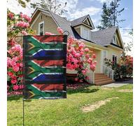 Drapeau Aigle d'Afrique du Sud double face 28 x 40 pouces Décoration extérieure