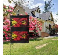 Drapeau Aigle de la région du Tigré double face 28 x 40 pouces Décoration extérieure