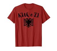 Drapeau Aigle du Kosovo Albanie rouge et noir T-Shirt
