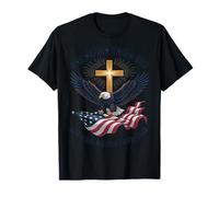 Drapeau Aigle One Nation Under God 250 Years Blessed 1776-2026 T-Shirt
