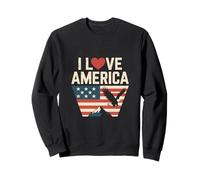 Drapeau Aigle Patriotique I Love America Sweatshirt