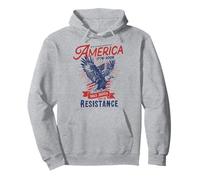 Drapeau Aigle rétro America Born Out of Resistance 1776-2026 Sweat à Capuche