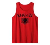 Drapeau Aigle Rouge et Noir Albanie Kosovo Débardeur