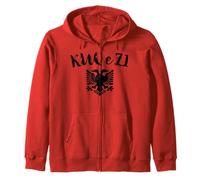 Drapeau Aigle Rouge et Noir Albanie Kosovo Sweat à Capuche