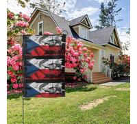 Drapeau aigle tchèque double face 28 x 40 pouces, décoration extérieure pour jardin