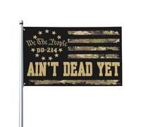 Drapeau « Ain't Dead Yet » pour vétérans DD-214, drapeau vintage 3x5, panneau de jardin, bannières