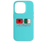 Drapeau Albanian et Algerian Perfection Mix ADN Coque pour iPhone 14 Pro