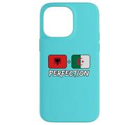 Drapeau Albanian et Algerian Perfection Mix ADN Coque pour iPhone 14 Pro Max