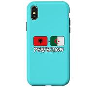 Drapeau Albanian et Algerian Perfection Mix ADN Coque pour iPhone X/XS