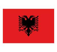 Drapeau Albanie - 15x10 Cm - Sticker/Autocollant