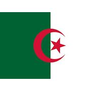 Drapeau Algérie - 15x10cm - Autocollant/Sticker