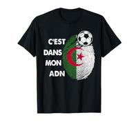 Drapeau Algérie Cadeau Foot Algérie C'est dans Mon ADN T-Shirt