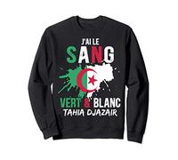 Drapeau Algérie Cadeau Supporter Algérien Équipe Football Sweatshirt