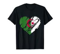 Drapeau algérie coeur algérie fierté algérie T-Shirt
