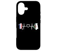 Drapeau Algérie France - Algérie France Heartbeat Coque pour iPhone 17