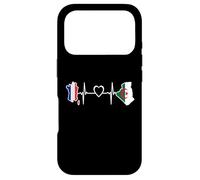 Drapeau Algérie France - Algérie France Heartbeat Coque pour iPhone 17 Pro