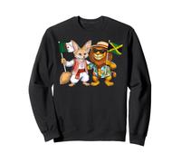 Drapeau Algérie Jamaïque Racines algériennes Fier jamaïcain Sweatshirt