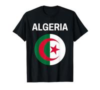 Drapeau Algérie Moderne T-Shirt Graphique avec Valeur