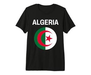 Drapeau Algérie Moderne T-Shirt Haut de Gamme