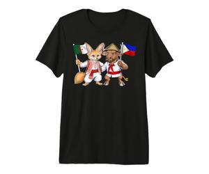 Drapeau Algérie Philippines Racines algériennes philippin T-Shirt Haut de Gamme