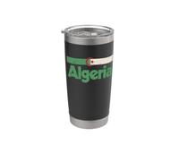 Drapeau Algérie Rétro Afrique Algérie Blanc Gobelet isotherme en acier inoxydable double paroi